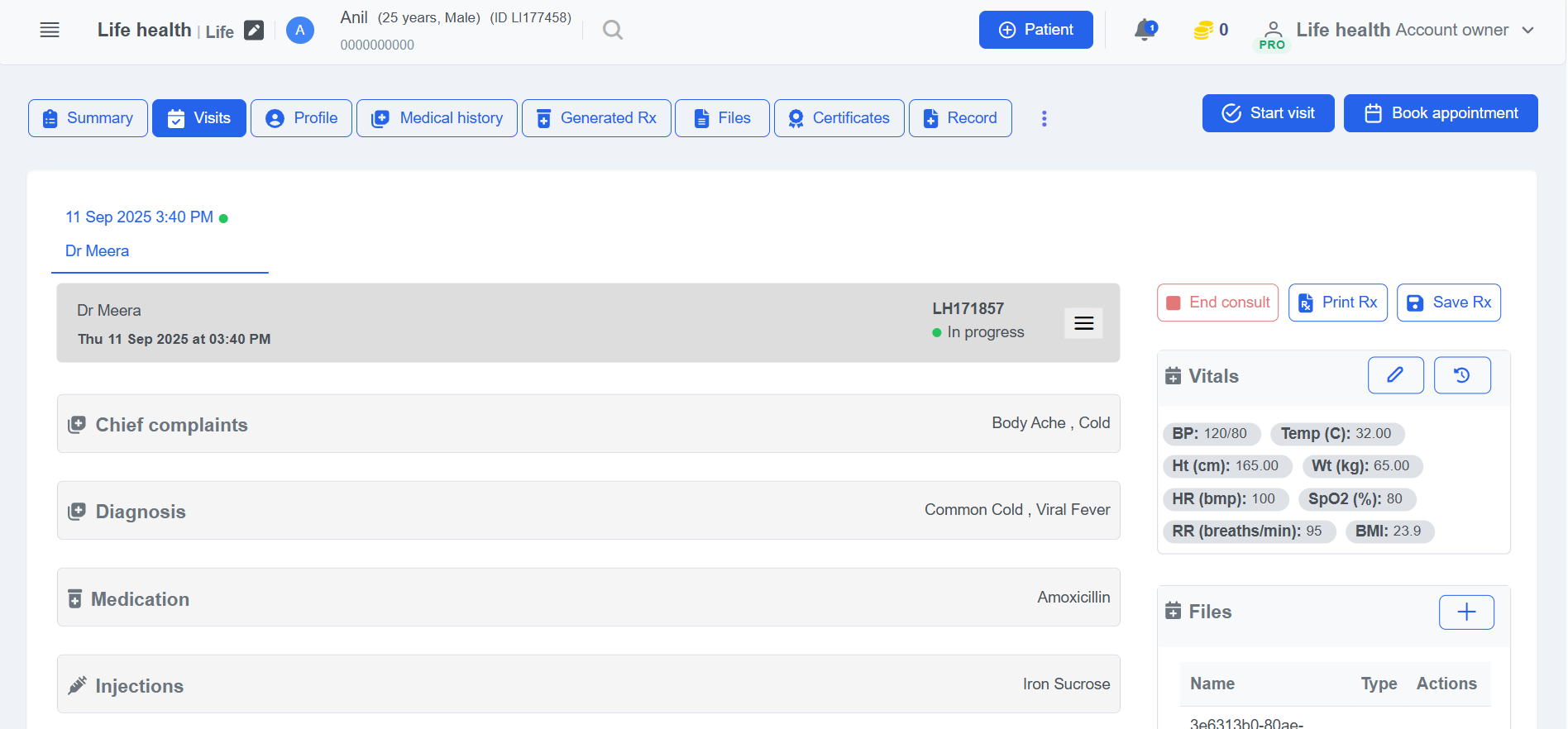 Digital Rx Casesheet