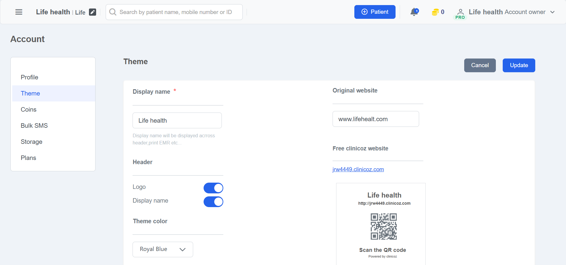 Clinicoz clinic theme